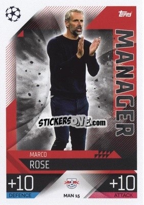 Sticker Marco Rose - UEFA Champions League & Europa League 2022-2023. Match Attax Extra
 n. MAN15 - Topps