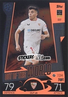 Sticker Marcos Acuña - UEFA Champions League & Europa League 2022-2023. Match Attax Extra
 n. OUT26 - Topps