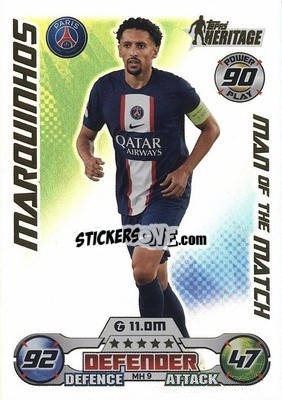 Sticker Marquinhos - UEFA Champions League & Europa League 2022-2023. Match Attax Extra
 - Topps