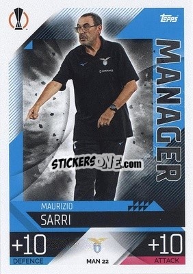Sticker Maurizio Sarri - UEFA Champions League & Europa League 2022-2023. Match Attax Extra
 n. MAN22 - Topps
