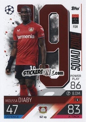 Sticker Moussa Diaby - UEFA Champions League & Europa League 2022-2023. Match Attax Extra
 n. SZ19 - Topps