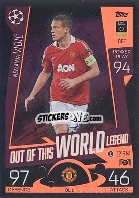 Sticker Nemanjia Vidić - UEFA Champions League & Europa League 2022-2023. Match Attax Extra
 n. OL1 - Topps