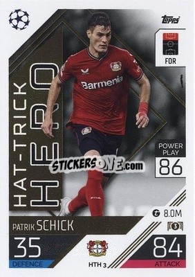 Sticker Patrik Schick - UEFA Champions League & Europa League 2022-2023. Match Attax Extra
 n. HTH3 - Topps