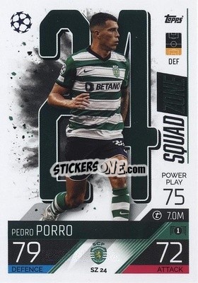 Sticker Pedro Porro - UEFA Champions League & Europa League 2022-2023. Match Attax Extra
 n. SZ24 - Topps