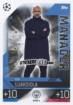 Sticker Pep Guardiola - UEFA Champions League & Europa League 2022-2023. Match Attax Extra
 n. MAN1 - Topps