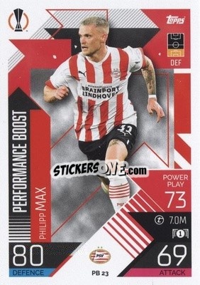 Sticker Philipp Max - UEFA Champions League & Europa League 2022-2023. Match Attax Extra
 n. PB23 - Topps