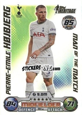 Sticker Pierre-Emile Højbjerg - UEFA Champions League & Europa League 2022-2023. Match Attax Extra
 n. MH4 - Topps