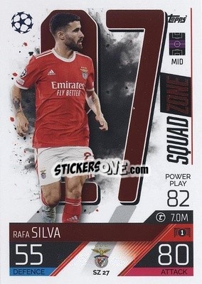Sticker Rafa Silva - UEFA Champions League & Europa League 2022-2023. Match Attax Extra
 n. SZ27 - Topps