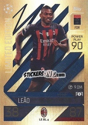 Cromo Rafael Leão - UEFA Champions League & Europa League 2022-2023. Match Attax Extra
 - Topps