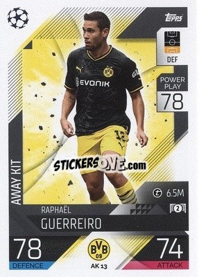 Figurina Raphaël Guerreiro - UEFA Champions League & Europa League 2022-2023. Match Attax Extra
 - Topps