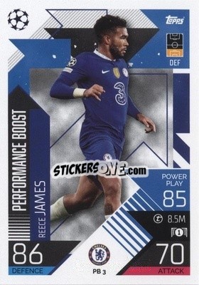 Sticker Reece James - UEFA Champions League & Europa League 2022-2023. Match Attax Extra
 n. PB3 - Topps