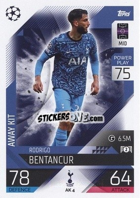 Figurina Rodrigo Bentancur - UEFA Champions League & Europa League 2022-2023. Match Attax Extra
 - Topps