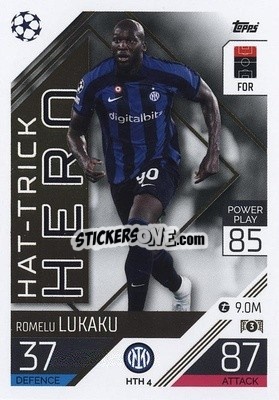 Sticker Romelu Lukaku - UEFA Champions League & Europa League 2022-2023. Match Attax Extra
 n. HTH4 - Topps