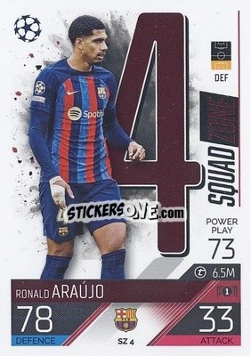 Sticker Ronald Araújo - UEFA Champions League & Europa League 2022-2023. Match Attax Extra
 - Topps
