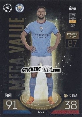 Sticker Rúben Días - UEFA Champions League & Europa League 2022-2023. Match Attax Extra
 n. MV1 - Topps