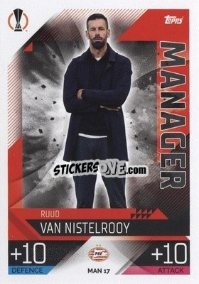 Sticker Ruud van Nistelrooy - UEFA Champions League & Europa League 2022-2023. Match Attax Extra
 n. MAN17 - Topps