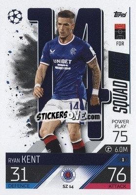 Sticker Ryan Kent - UEFA Champions League & Europa League 2022-2023. Match Attax Extra
 n. SZ14 - Topps