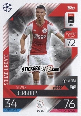 Sticker Steven Bergwijn - UEFA Champions League & Europa League 2022-2023. Match Attax Extra
 - Topps