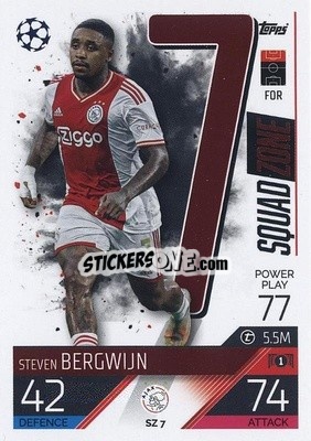 Sticker Steven Bergwijn - UEFA Champions League & Europa League 2022-2023. Match Attax Extra
 n. SZ7 - Topps