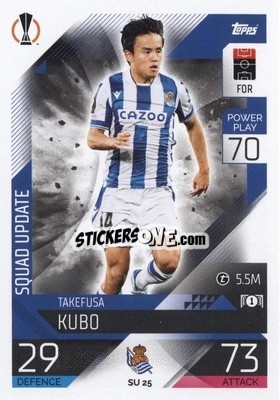 Sticker Takefusa Kubo - UEFA Champions League & Europa League 2022-2023. Match Attax Extra
 - Topps