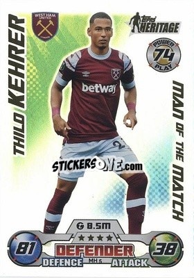 Sticker Thilo Kehrer - UEFA Champions League & Europa League 2022-2023. Match Attax Extra
 n. MH5 - Topps