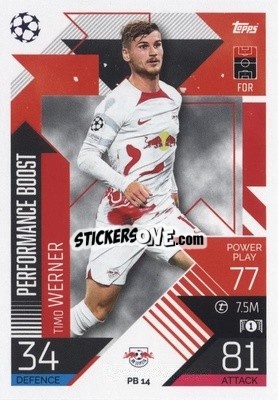Sticker Timo Werner - UEFA Champions League & Europa League 2022-2023. Match Attax Extra
 n. PB14 - Topps