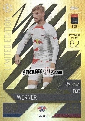 Sticker Timo Werner - UEFA Champions League & Europa League 2022-2023. Match Attax Extra
 n. LE11 - Topps