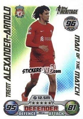 Sticker Trent Alexander-Arnold - UEFA Champions League & Europa League 2022-2023. Match Attax Extra
 n. MH2 - Topps