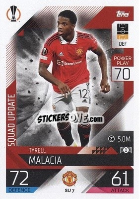 Sticker Tyrell Malacia - UEFA Champions League & Europa League 2022-2023. Match Attax Extra
 n. SU7 - Topps