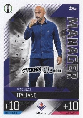 Sticker Vincenzo Italiano - UEFA Champions League & Europa League 2022-2023. Match Attax Extra
 n. MAN24 - Topps
