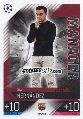Sticker Xavi Hernández - UEFA Champions League & Europa League 2022-2023. Match Attax Extra
 n. MAN8 - Topps