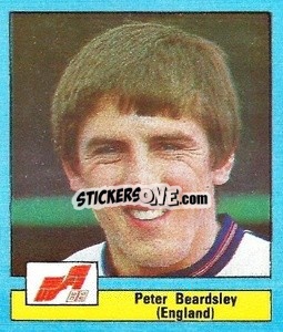 Sticker Peter Beardsley - Euro 1988
 - MATCH