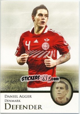 Figurina Daniel Agger - World Football UNIQUE 2013 n. 9 - Futera