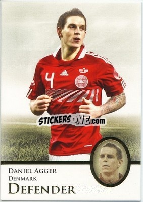 Figurina Daniel Agger - World Football UNIQUE 2013 n. 9p - Futera