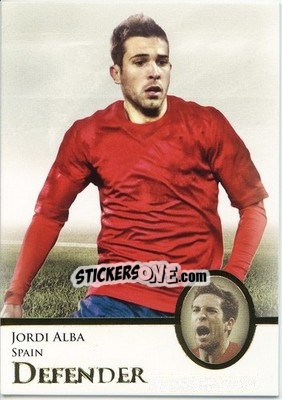 Sticker Jordi Alba - World Football UNIQUE 2013 n. 10 - Futera