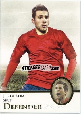 Sticker Jordi Alba - World Football UNIQUE 2013 n. 10p - Futera