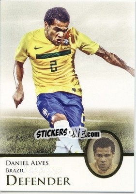 Sticker Dani Alves - World Football UNIQUE 2013 n. 12 - Futera