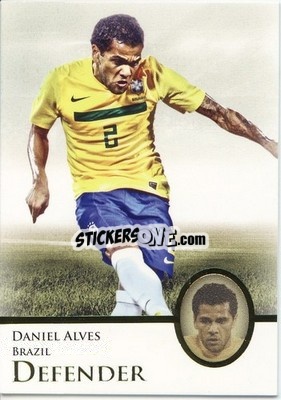 Sticker Dani Alves - World Football UNIQUE 2013 n. 12p - Futera