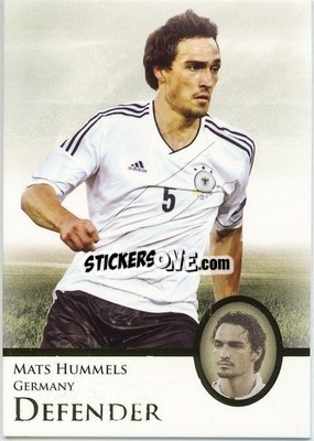 Sticker Mats Hummels - World Football UNIQUE 2013 n. 17p - Futera