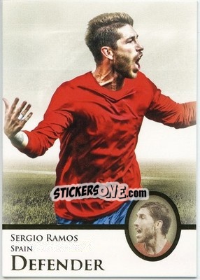 Sticker Sergio Ramos - World Football UNIQUE 2013 n. 27 - Futera