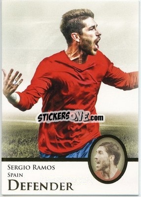 Sticker Sergio Ramos - World Football UNIQUE 2013 n. 27p - Futera