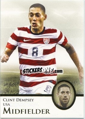 Sticker Clint Dempsey - World Football UNIQUE 2013 n. 34p - Futera