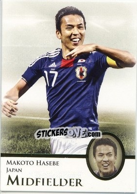 Cromo Makoto Hasebe - World Football UNIQUE 2013 - Futera