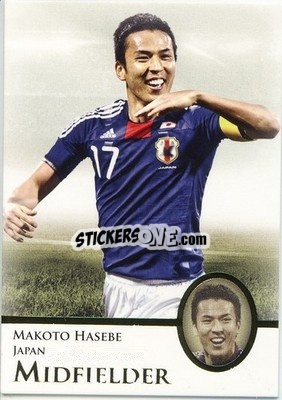 Sticker Makoto Hasebe - World Football UNIQUE 2013 n. 39p - Futera
