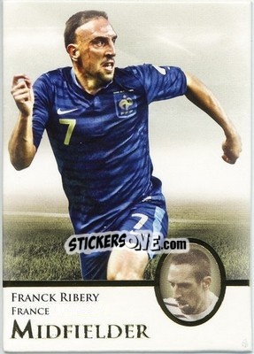 Sticker Franck Ribery - World Football UNIQUE 2013 n. 52 - Futera