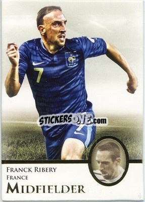 Sticker Franck Ribery - World Football UNIQUE 2013 n. 52p - Futera
