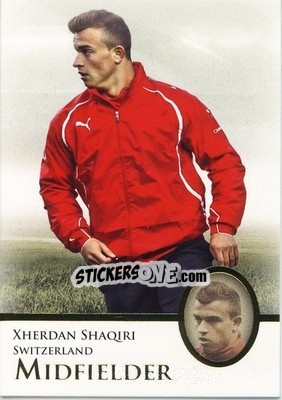 Sticker Xherdan Shaqiri - World Football UNIQUE 2013 n. 55 - Futera