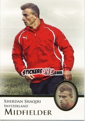 Sticker Xherdan Shaqiri - World Football UNIQUE 2013 n. 55P - Futera