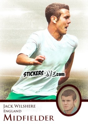 Sticker Jack Wilshere - World Football UNIQUE 2013 n. 62p - Futera
