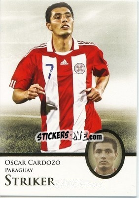 Sticker Oscar Cardozo - World Football UNIQUE 2013 - Futera